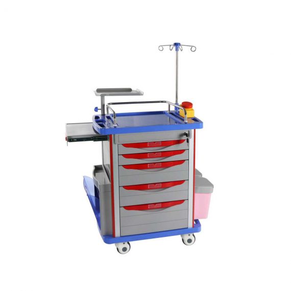 Hospital-Crash-Cart-Mst-ABS25-ABS-Medical-Emergency-Nursing-Trolley