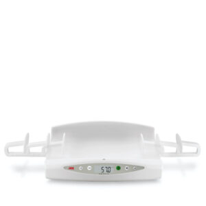 Baby weighing scale with digital length measuring