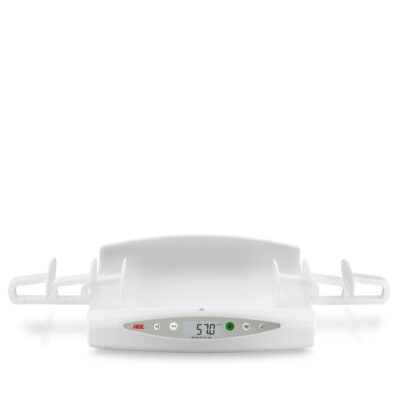 Baby weighing scale with digital length measuring
