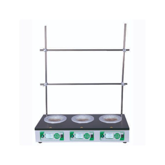 Heating mantle PE-4100-3 (3x0.5L) digital with set of racks