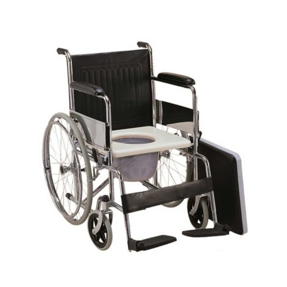 Wheelchair with commode