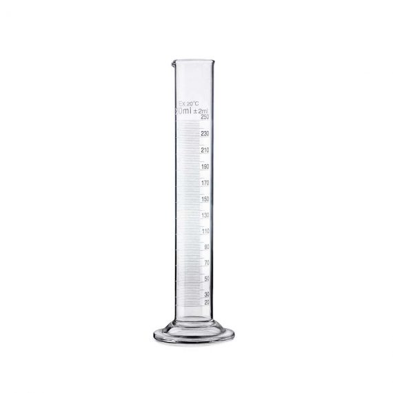 glass measuring cylinder 250ml