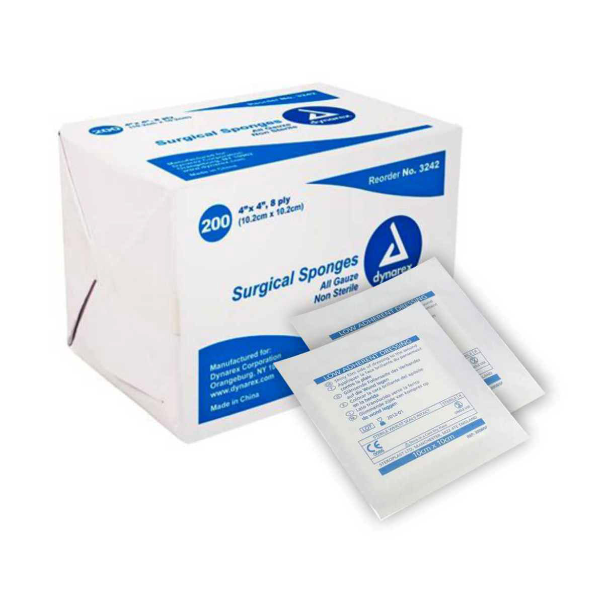 Sterile Gauze Pads And Medical Tape Comfortable 100% Cotton FDA Approved