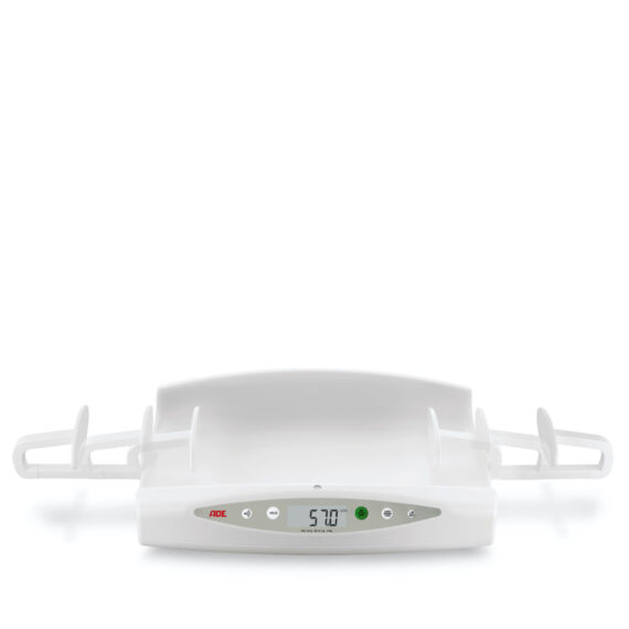 Baby weighing scale with digital length measuring