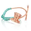 ProCardial Titanium Cardiology Stethoscope - Turquoise/Rose Gold - Image 2