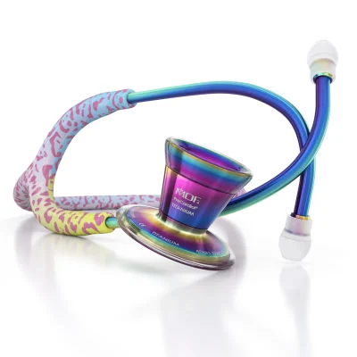 mdf-stethoscope-procardial-titanium-cardiology-stethoscope-rainbow-leopard-kaleidoscope-main