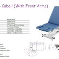 Athena Cabell 5 Section Hi-Lo Treatment Table with Front Armrest